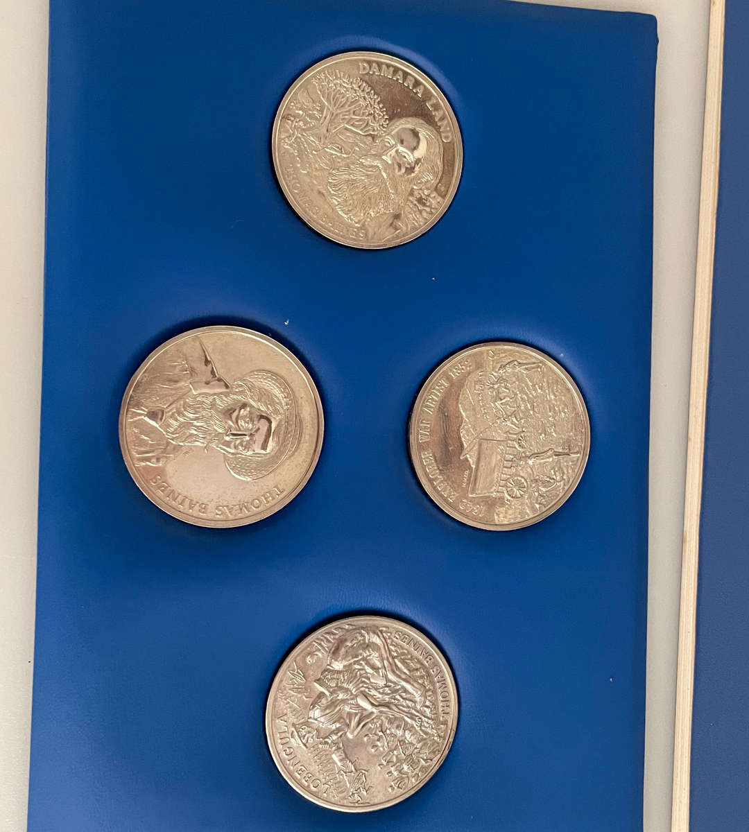 Thomas Baines Centenary (18751975) Limited Edition Collectible Set  4 Sterling Silver Medallions