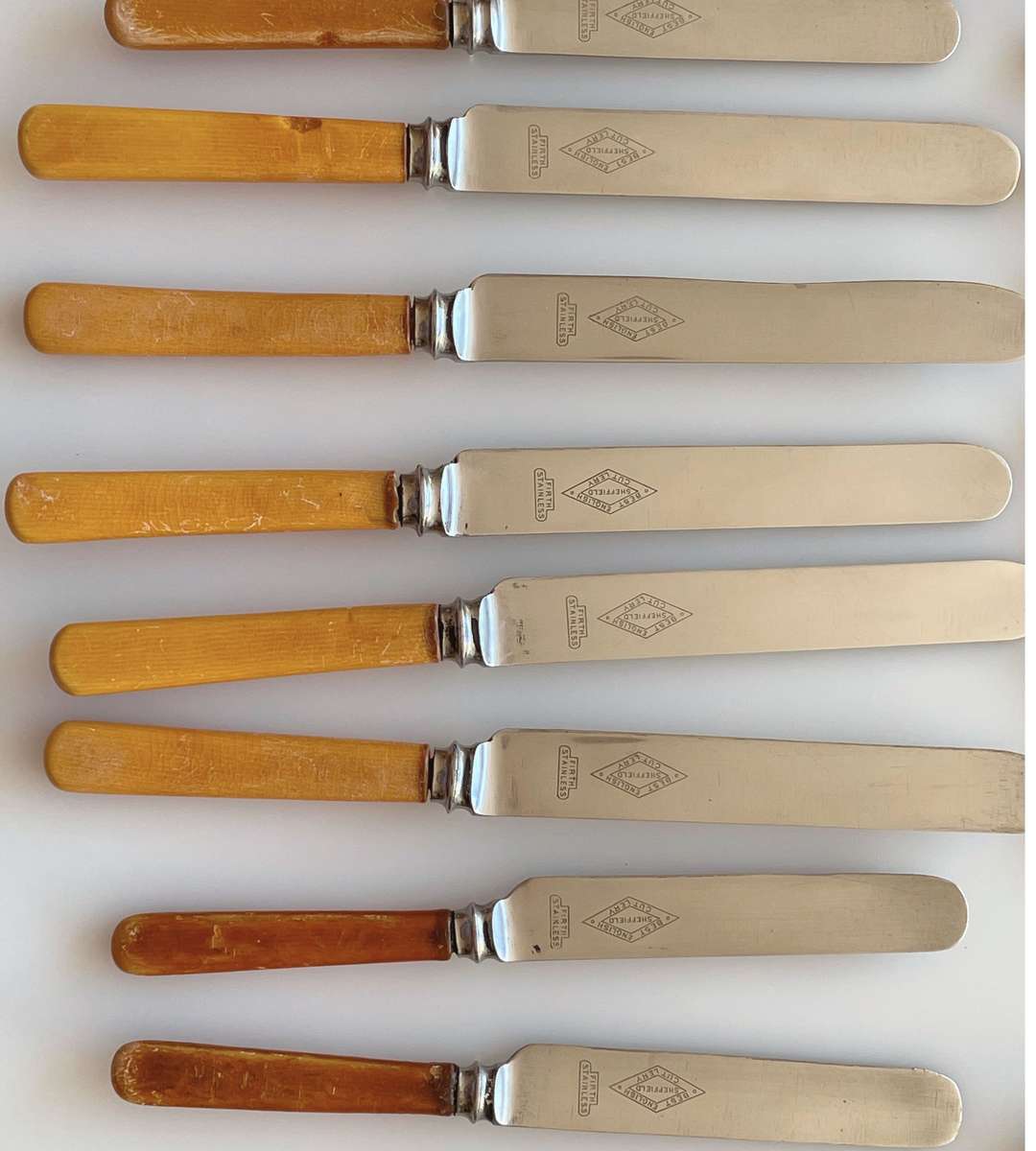 Knife Collection: 35 Knives & 3 Forks - Assorted Sheffield & English Makers - Historical Collectible