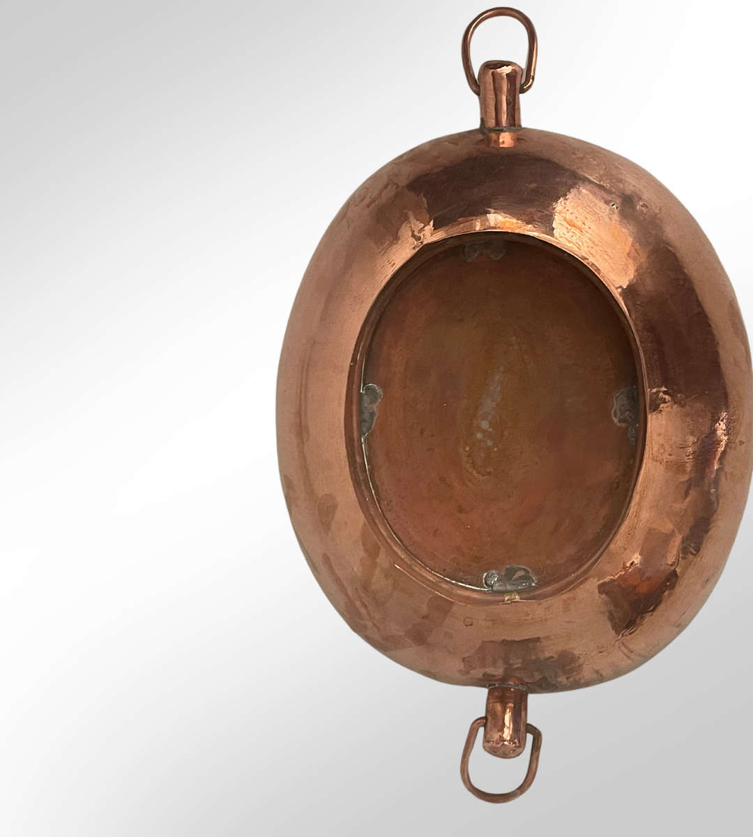 Vintage De Klerk Hand-Hammered Copper Oval Bowl & Jug Set  Original South African Craftsmanship