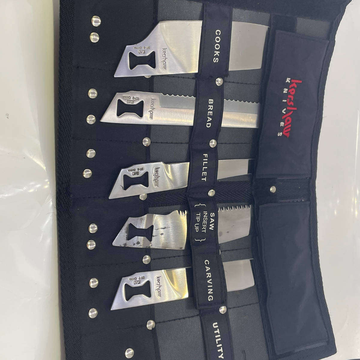 2 × Original Kershaw Knife Sets  Large Blade Set (6 Blades, No Handle) & Smaller Set with Handle