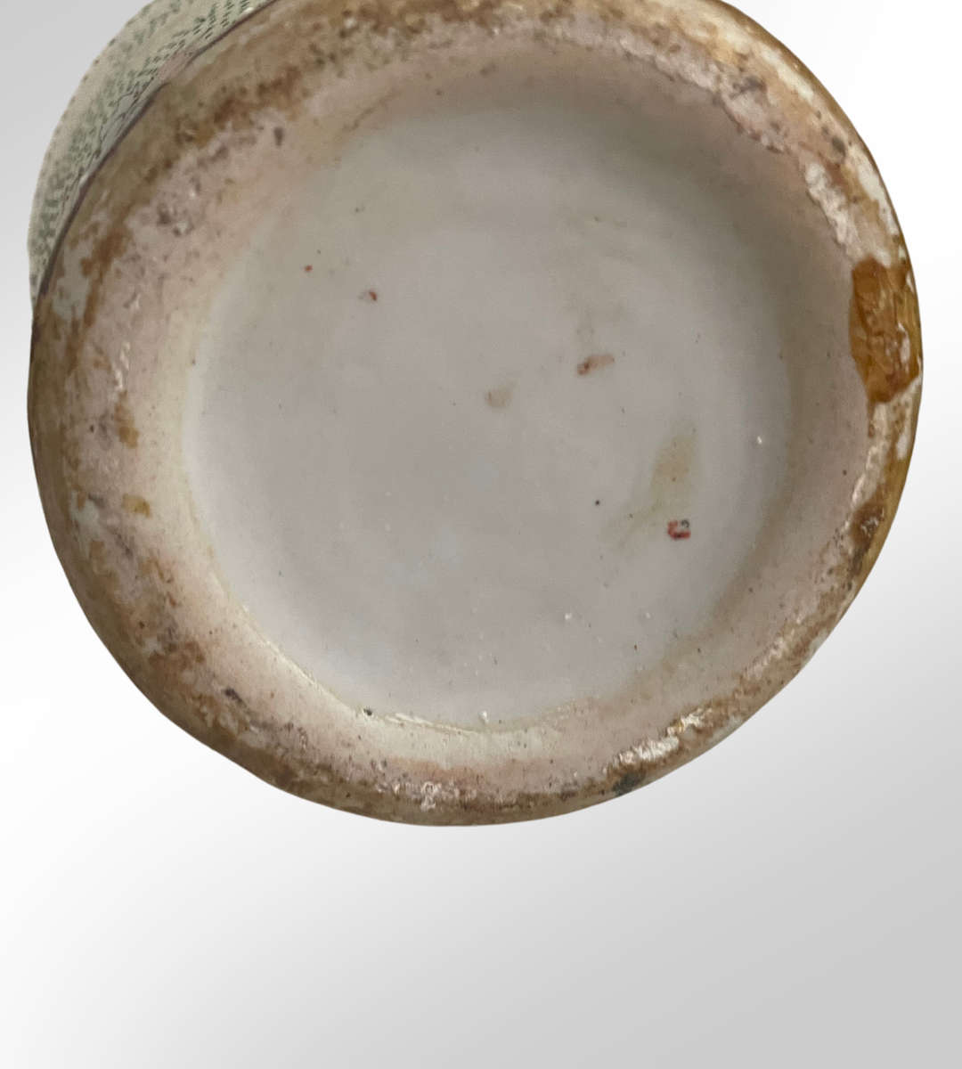 Vintage Thickly Potted Satsuma Export Vase  30cm  Rose Medallion Villagers in Sport Scenes, Raise