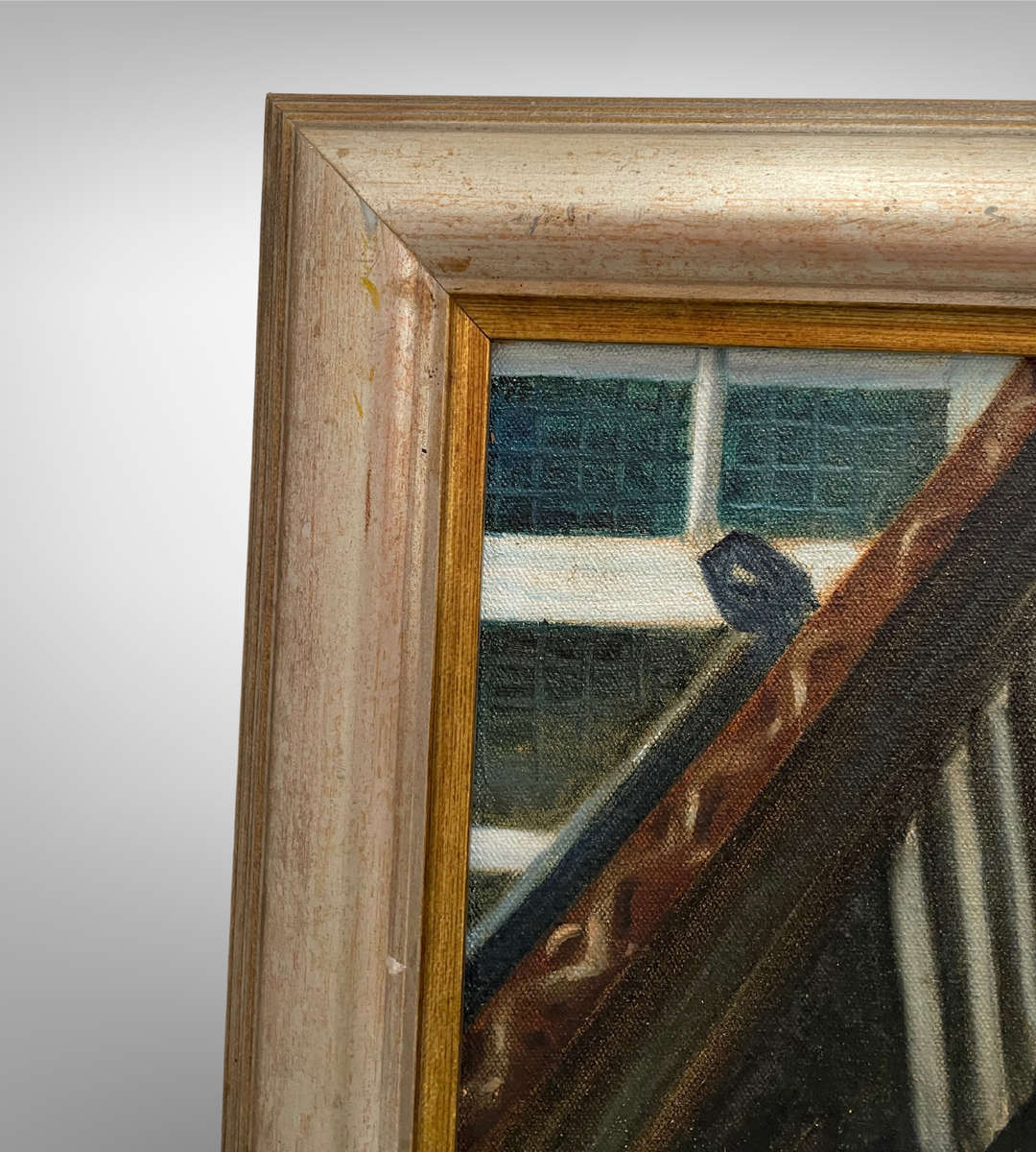 "Flowers by Paula Pryce" - Original Oil Painting by Eleni (2001) | Floral Shop Scene on Stretched