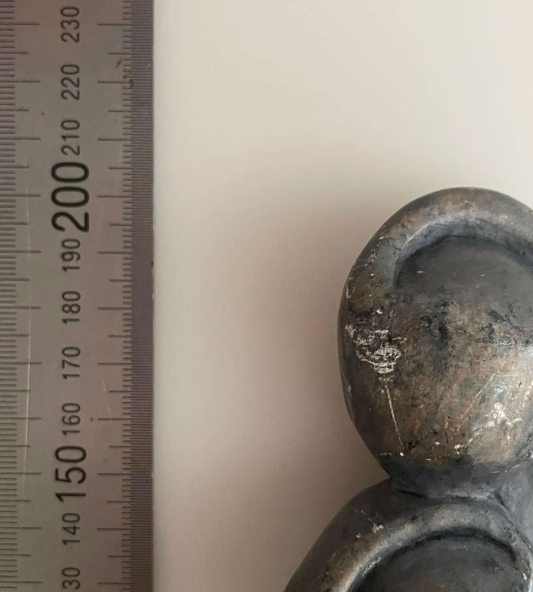 Vintage 1980s Shona Family Sculpture  Hand-Carved Serpentine Stone  Zimbabwe  20cm