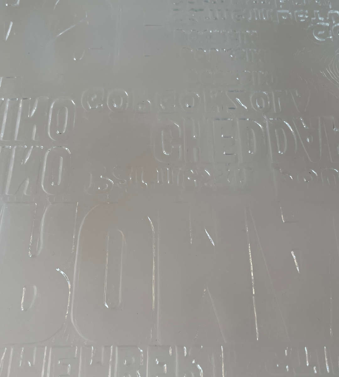 Pair of Vintage Clear Pressed Glass Fromage Cheese Platters | Mid-Century Style | No Chips or Cracks