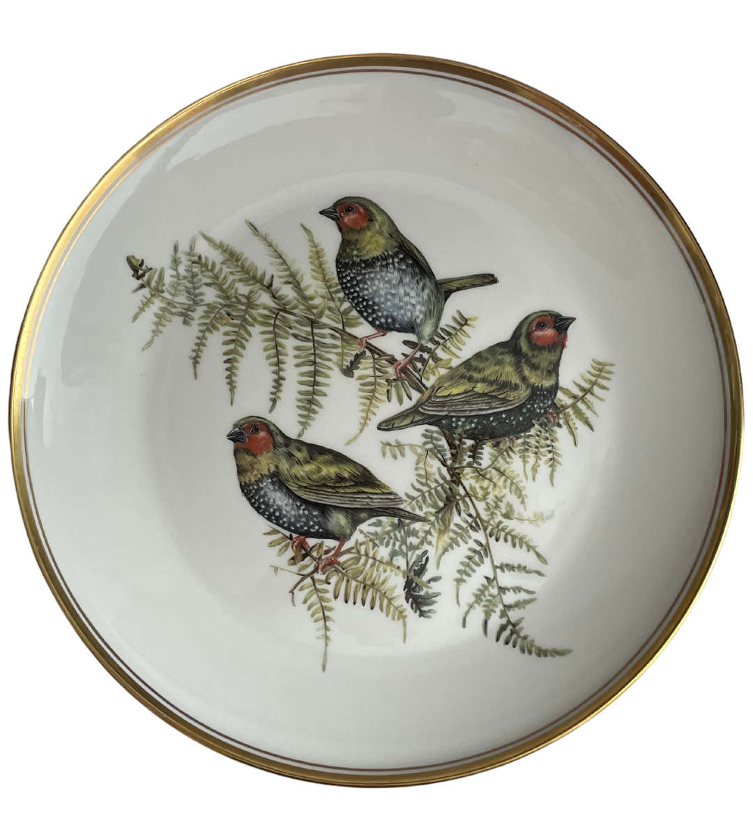 Heritage Collection "Beautiful Birds of South Africas Wilds" Plate - Green Twinspot Birds Design