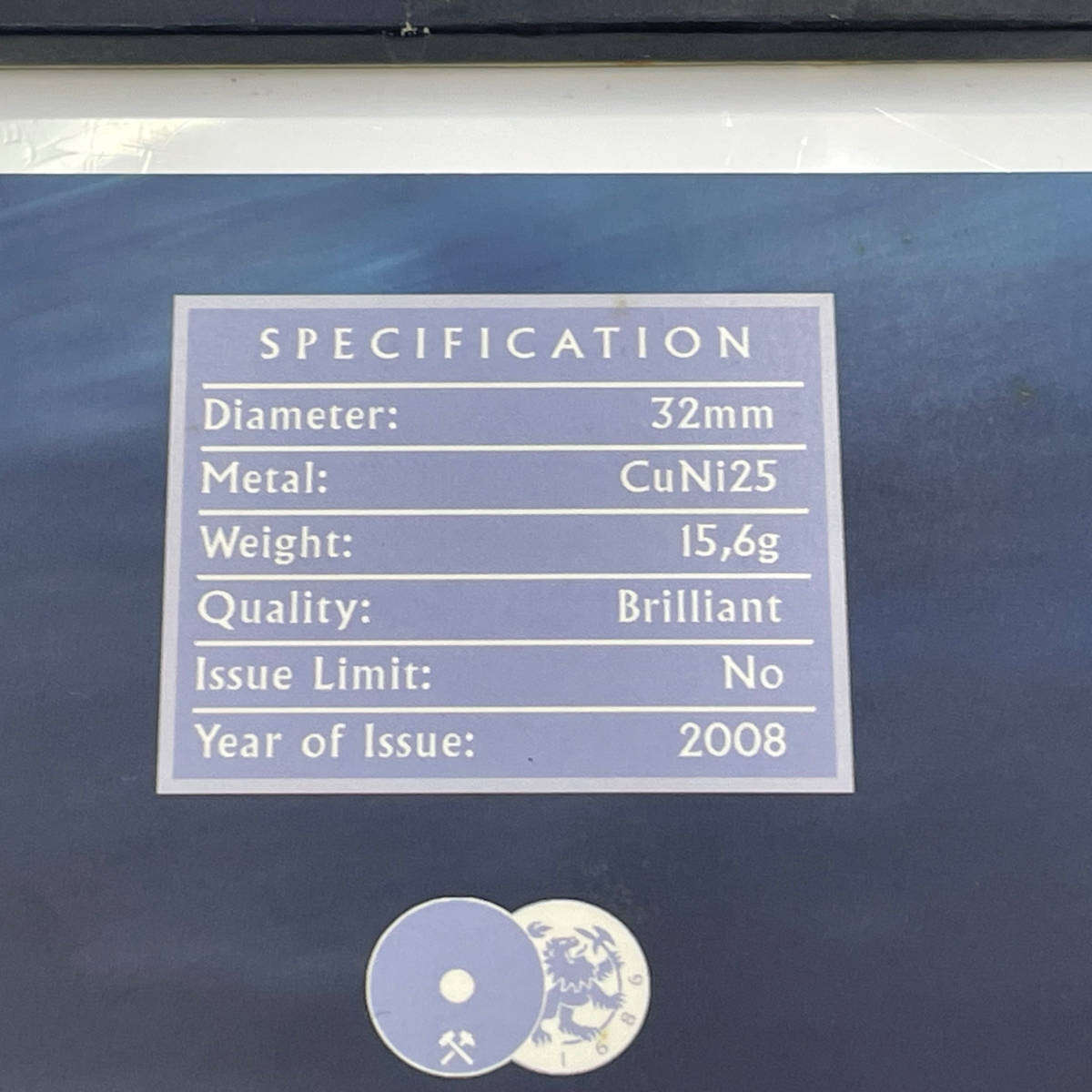 2008 Mint of Norway Nelson Mandela & F.W. De Klerk Commemorative Coin  Brilliant Uncirculated