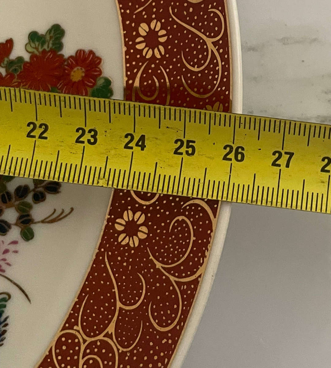 Vintage Japanese Satsuma-Style Gold Foil Porcelain Display Set  Peacock & Floral  2 Plates + Vase