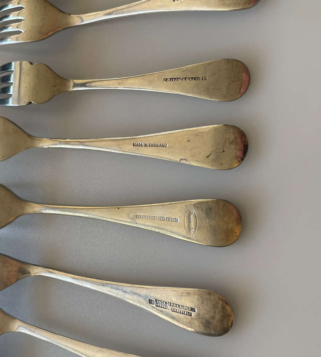 Rare Collection of 85 Antique & Vintage Silver-Plated and Nickel Silver Forks - Wellner, JR & Sons,