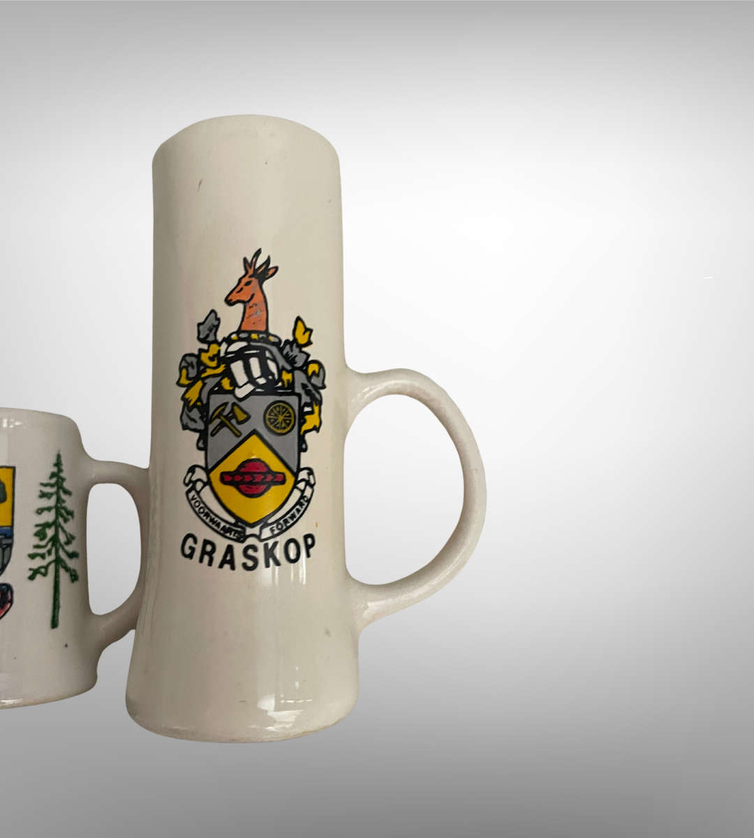 6-Piece Tiny Collectible Mugs & Glasses Lot | Port Elizabeth, Sabie Crest, Zimbabwe Tot-Sized