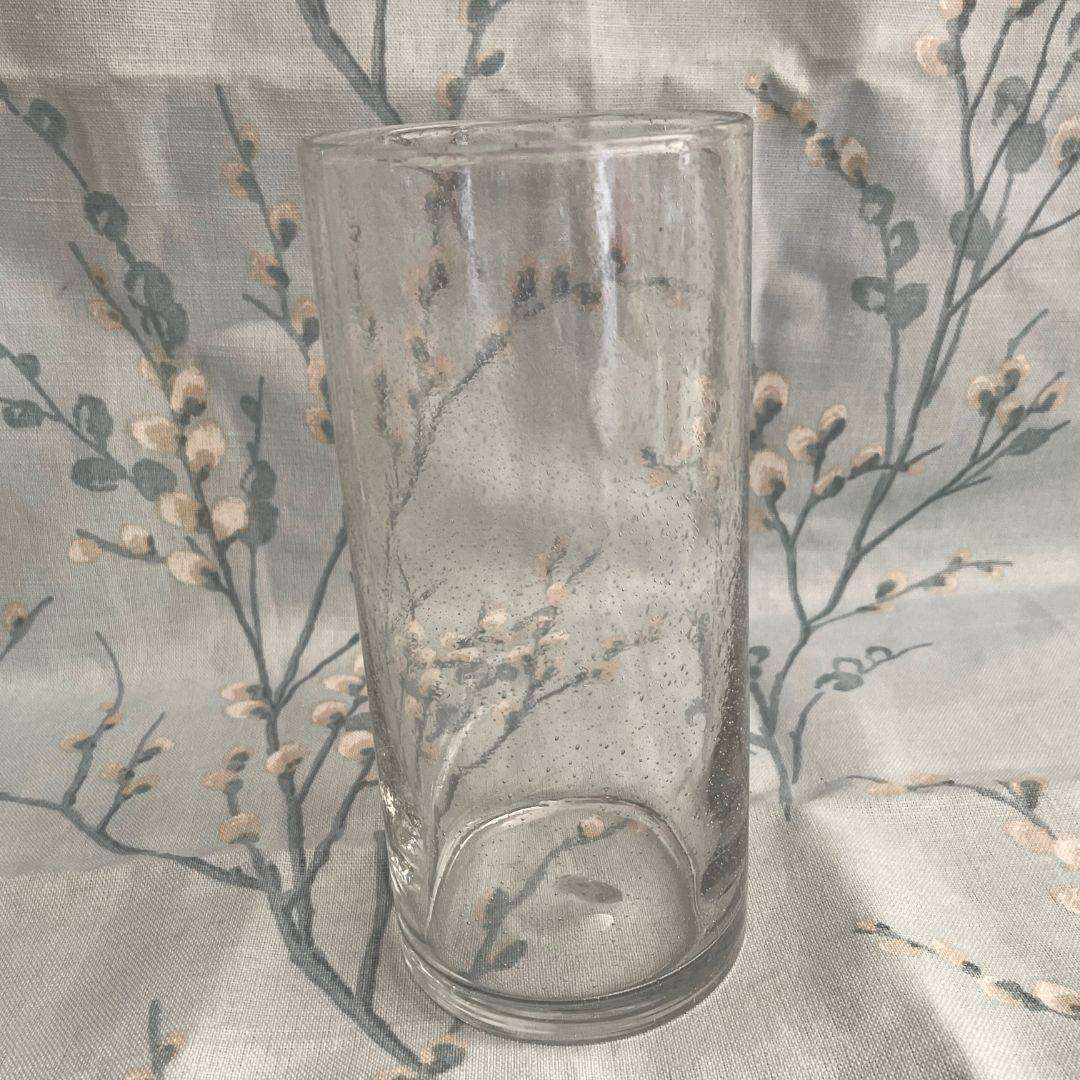 Tall Bubble Glass Vase