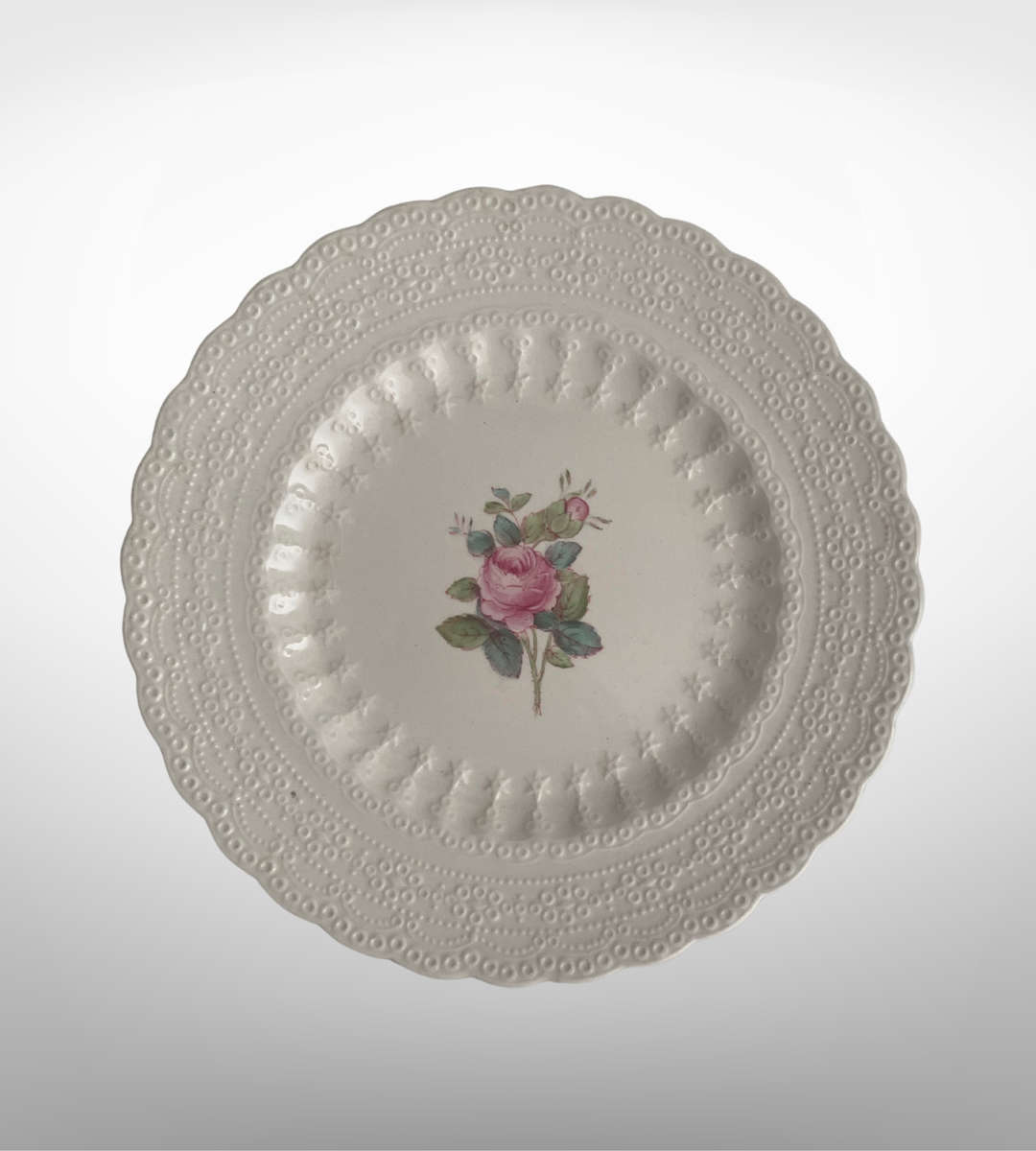 Spodes Jewel Copeland Spode Billingsley Rose 16cm Side Plate  England (1924-1969, Old Backstamp)