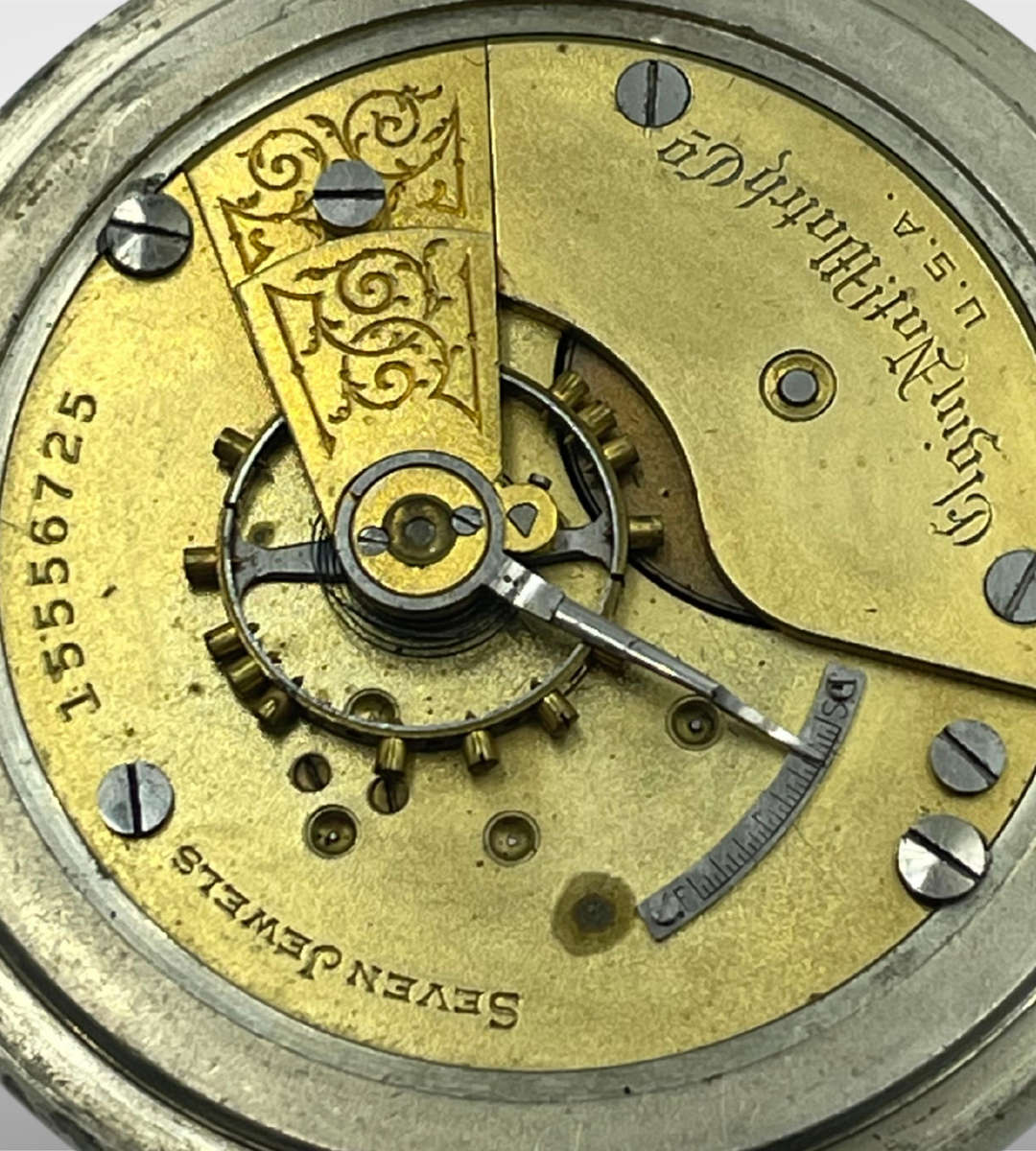 Antique Elgin Pocket Watch  7 Jewels, 1901, Silveroid Case  (Needs Service)