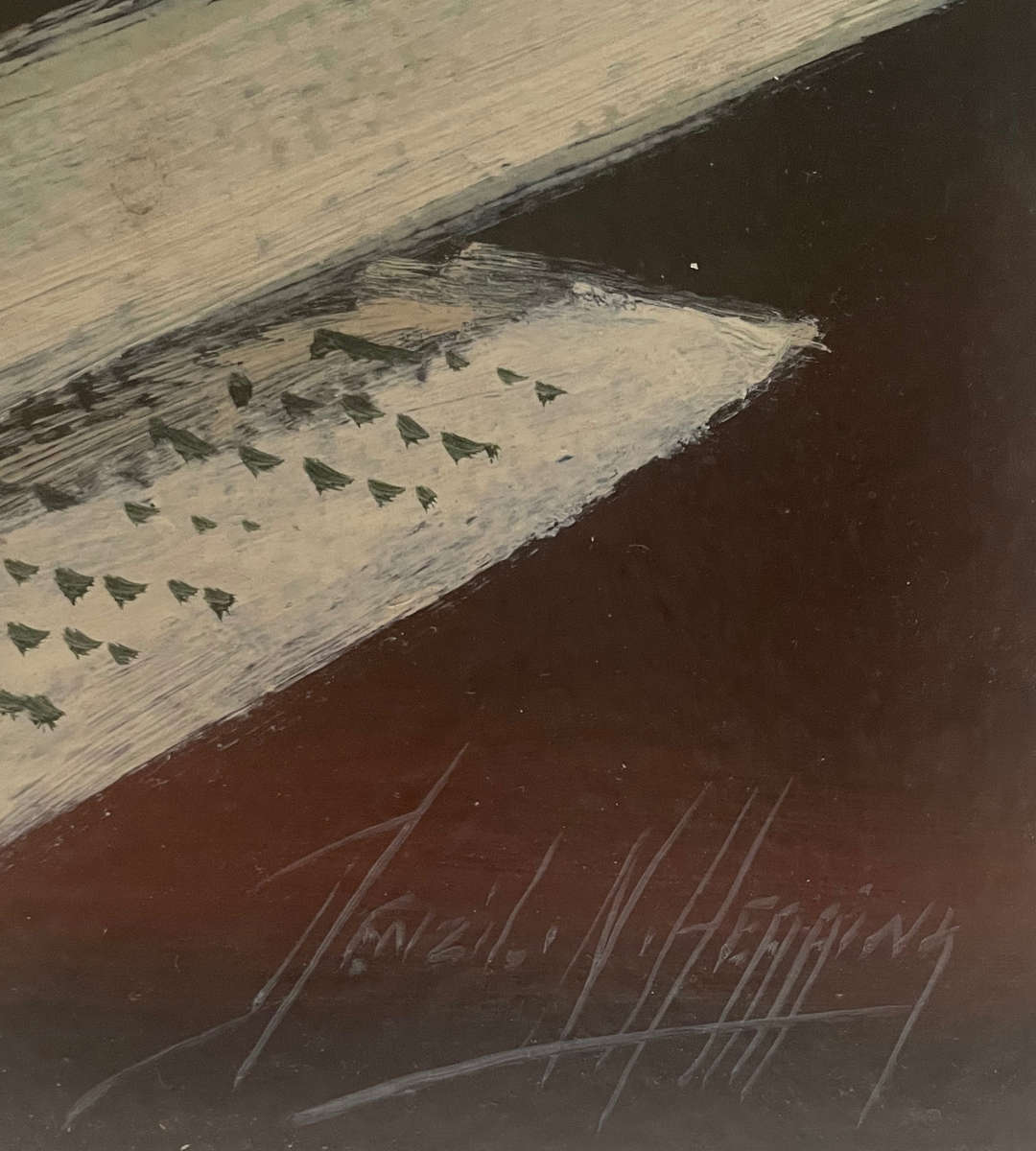 Denzil Herring Original Oil Painting  Still Life Realism (1950-1969)  Unframed