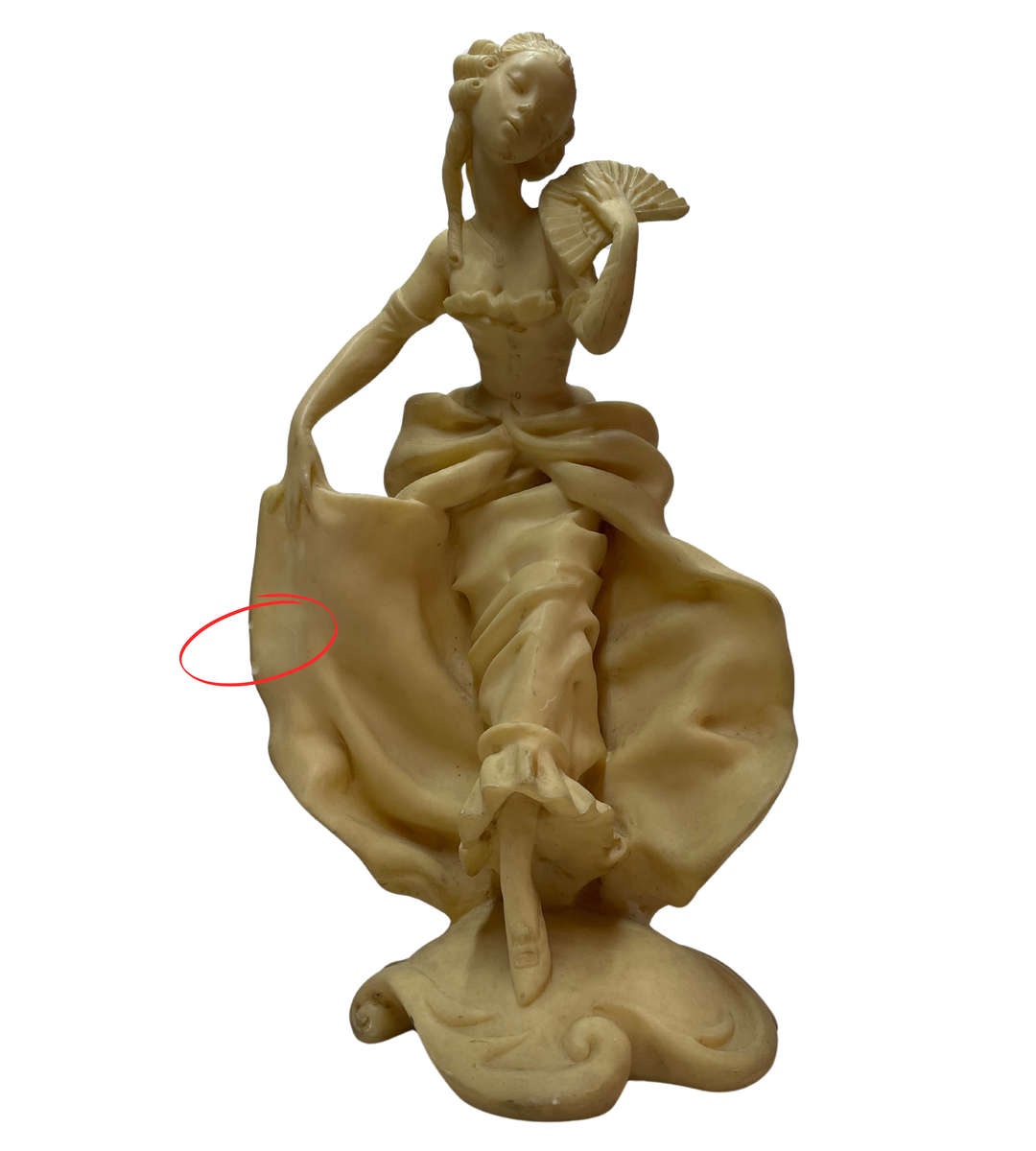 3pc Vintage Resin Sculpture Collection  Michelangelos David, Nude Goddess, and Rare Oriental Okimono