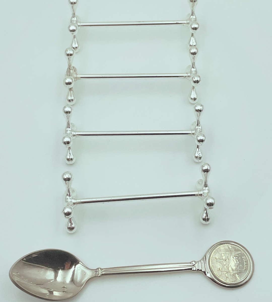 Set of 4 WMF Silver Plated Knife Rests - Art Deco Jacks Shape, 1930s Vintage German