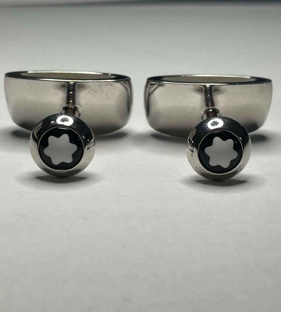 Price Reduced! - Montblanc 925 Sterling Silver Cufflinks  Modern Design, 19.7g, Boxed