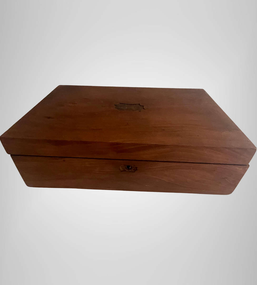 Antique Victorian Mahogany Writing Slope | Lap Desk | Circa 1870 | Restoration Project | No Key