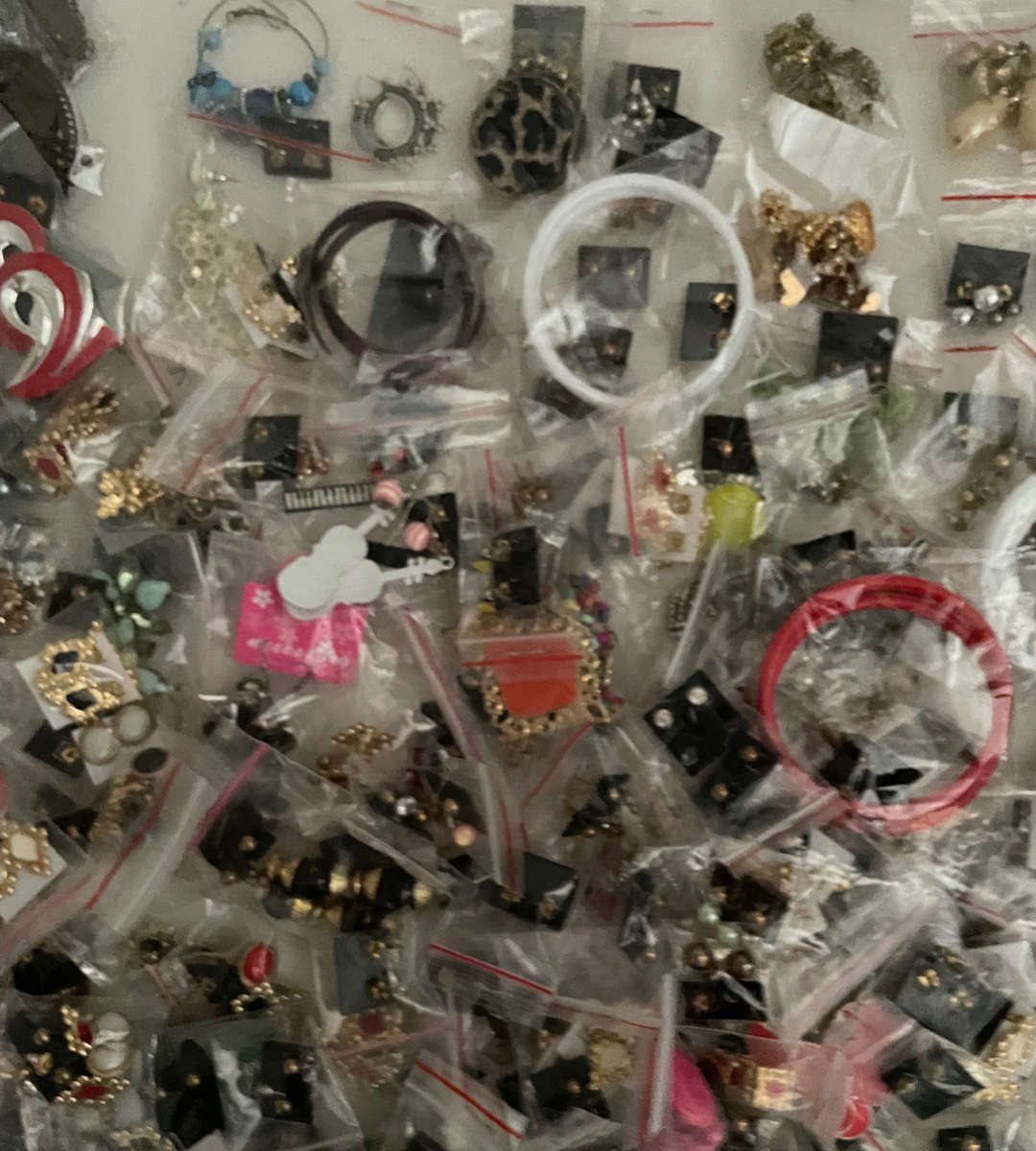 Lot of 700+ Costume Jewelry Earrings  Mixed Styles & Duplicates, Sold As-Is
