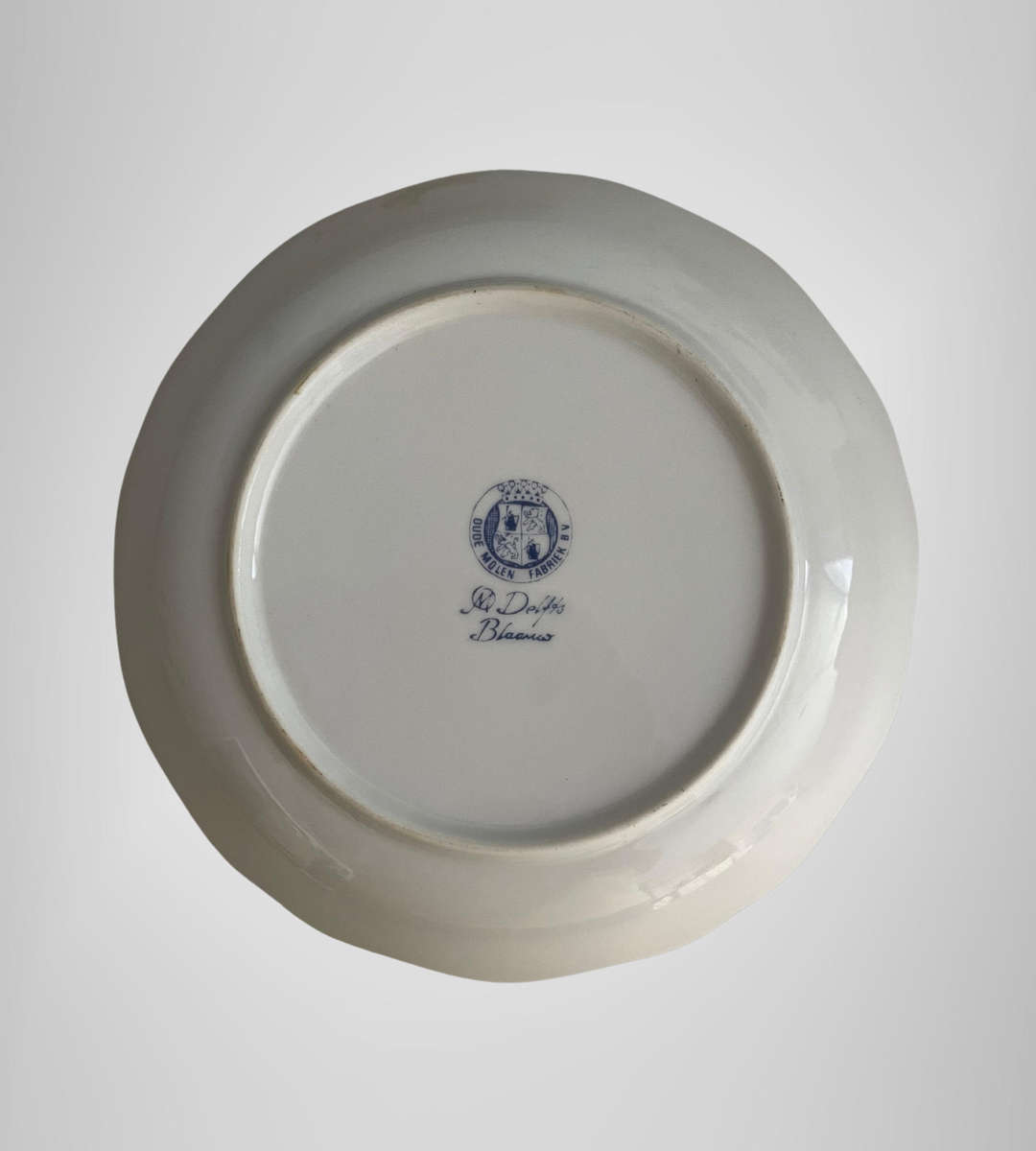 Zomer Seasonal Plate  M Delft Blauw Oude Molen Fabriek  Dutch Blue & White  17.5cm