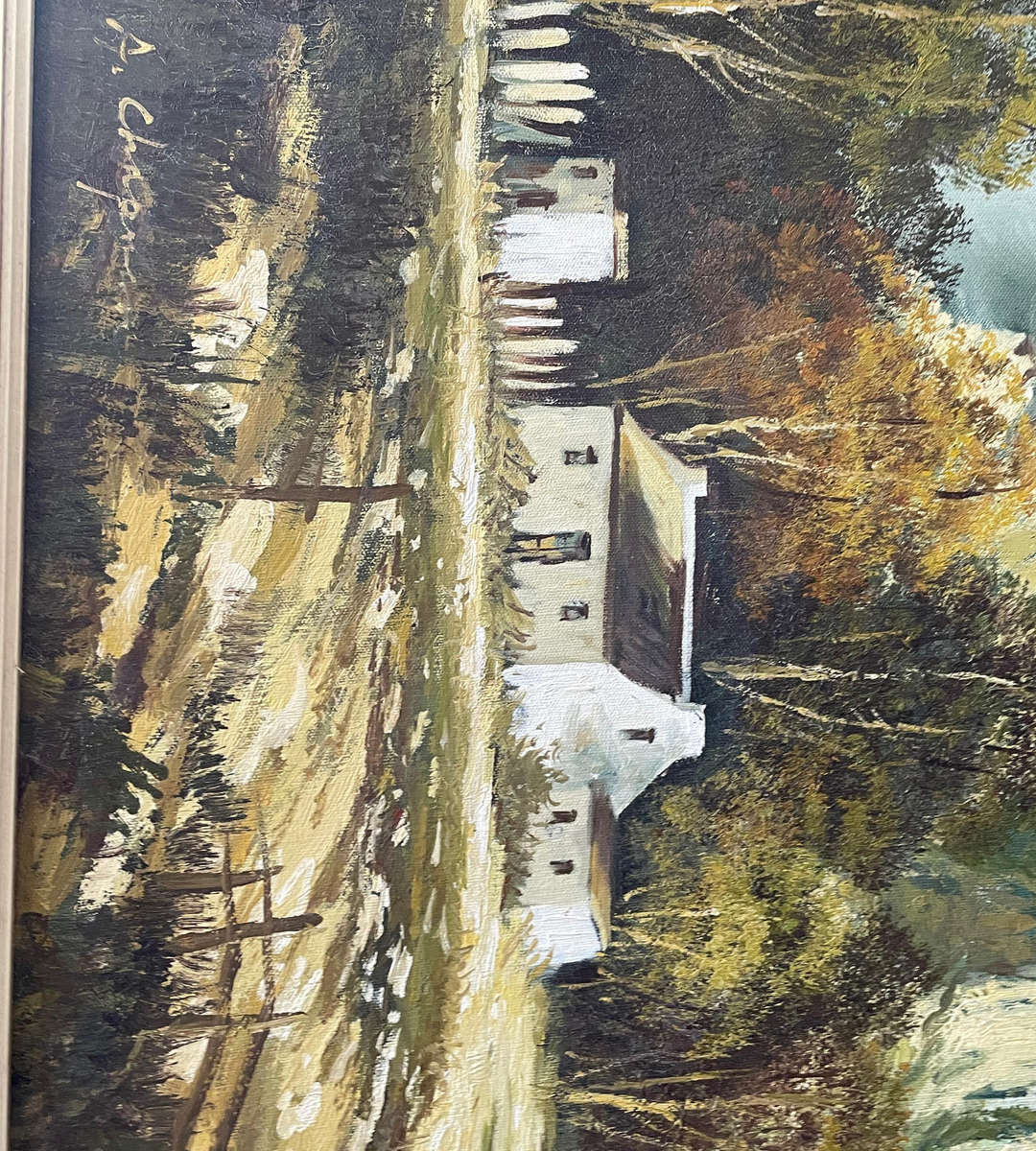 Large Signed A Chapman Vintage Cape Landscape Oil Painting  109cm×79cm- price reduced