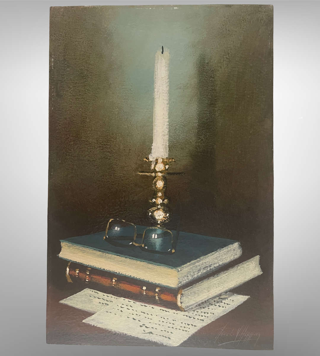 Denzil Herring Original Oil Painting  Still Life Realism (1950-1969)  Unframed