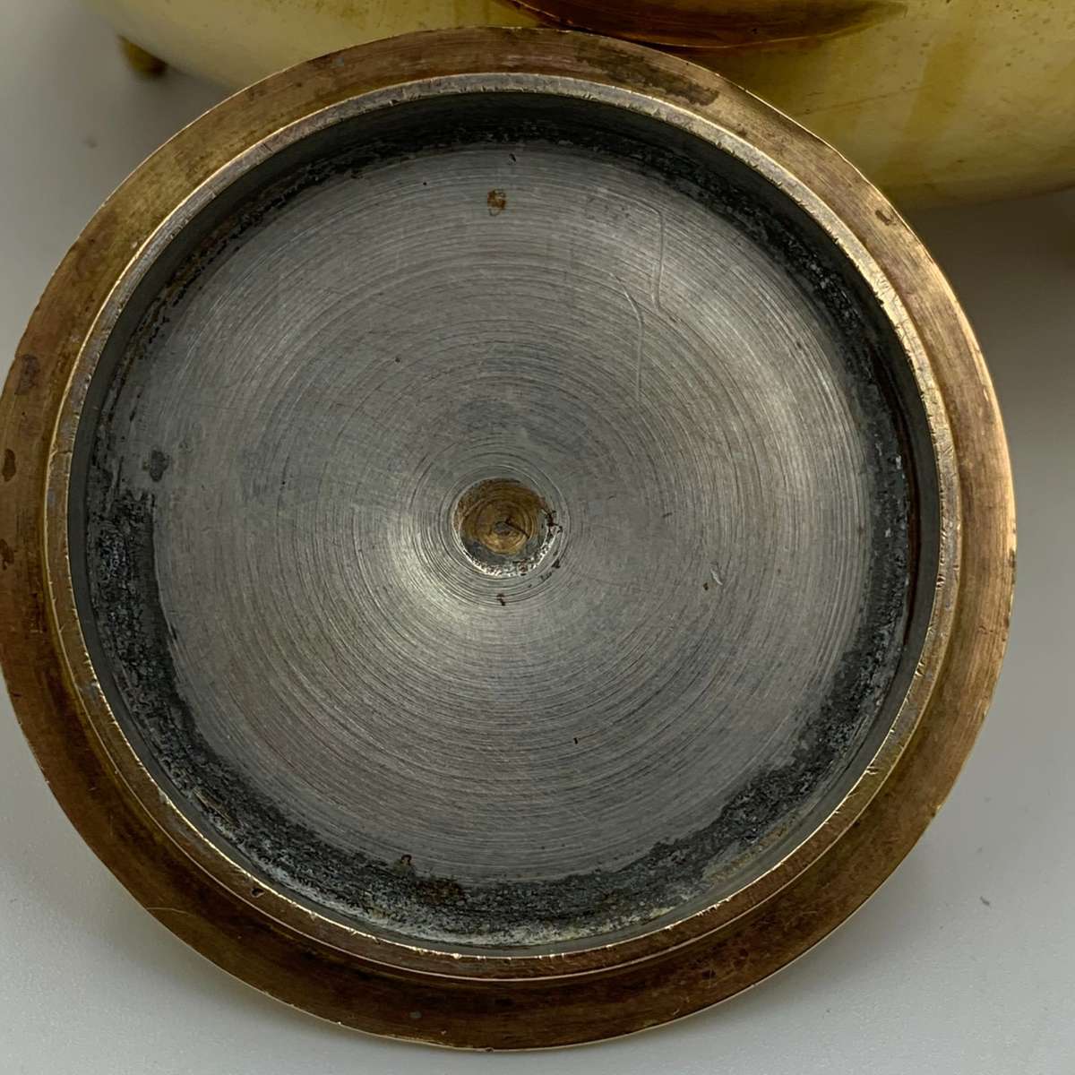 Antique Dutch Brass Toddy Kettle with Swiveling Wooden Handle