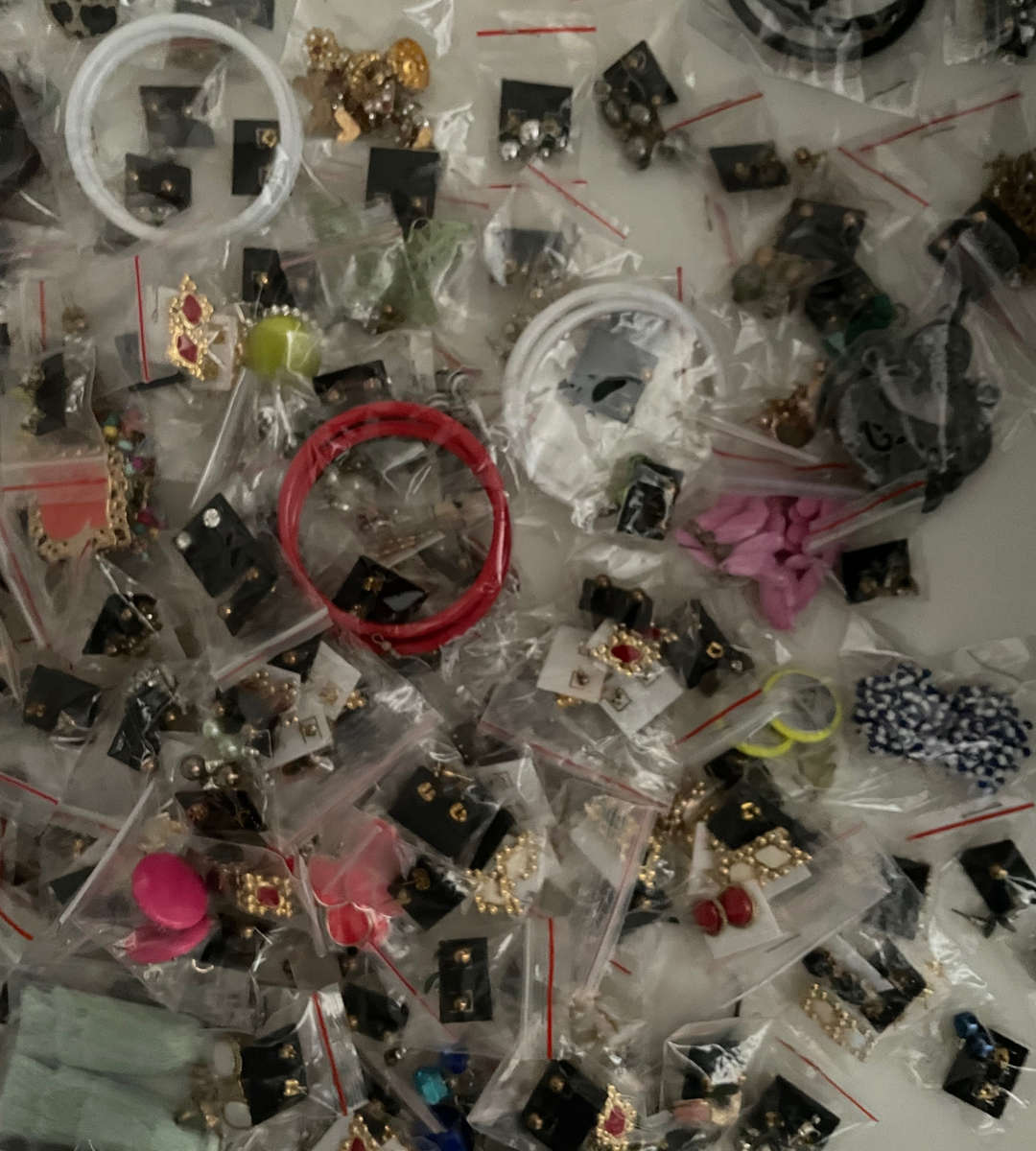 Lot of 700+ Costume Jewelry Earrings  Mixed Styles & Duplicates, Sold As-Is