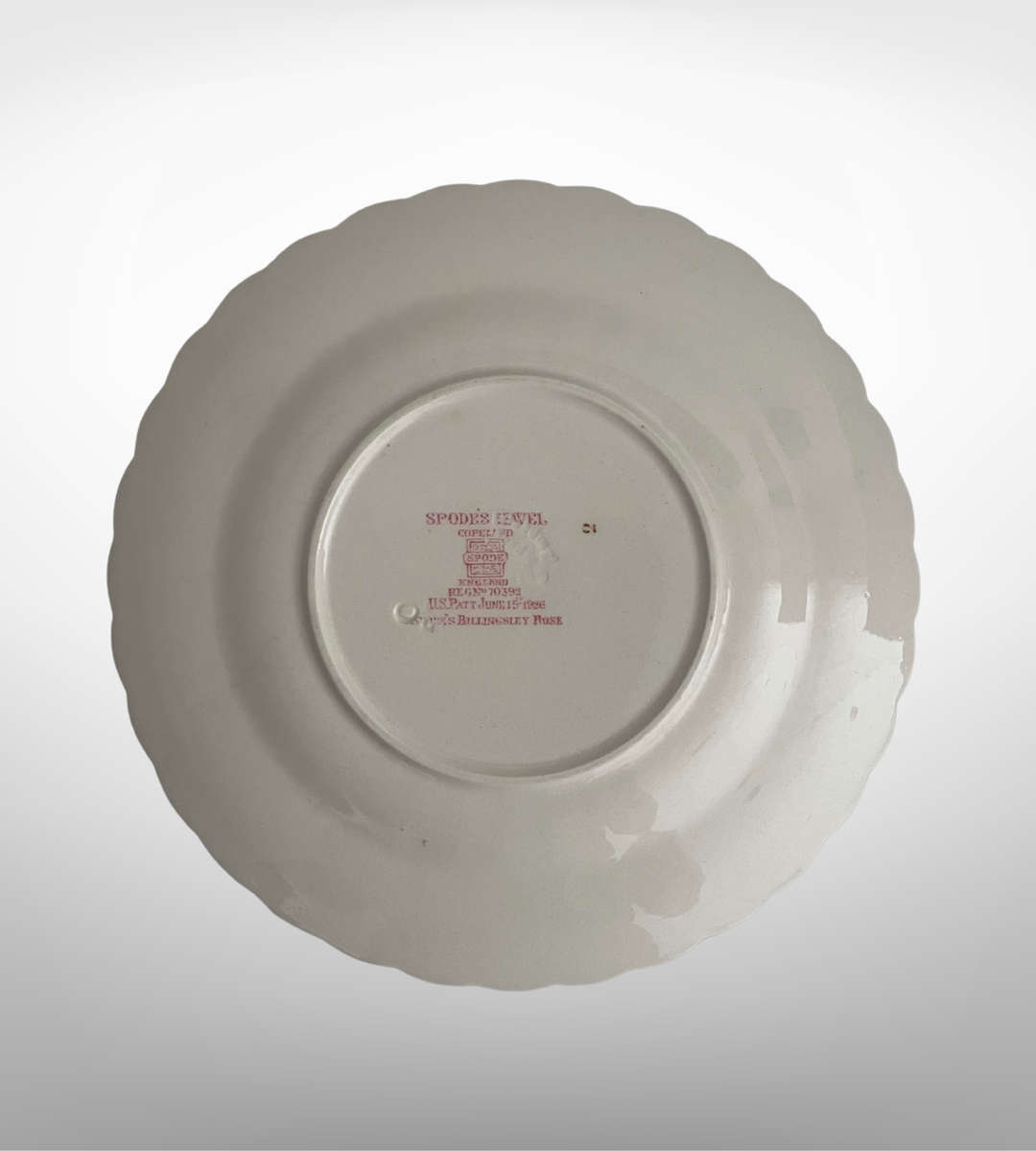Spodes Jewel Copeland Spode Billingsley Rose 16cm Side Plate  England (1924-1969, Old Backstamp)