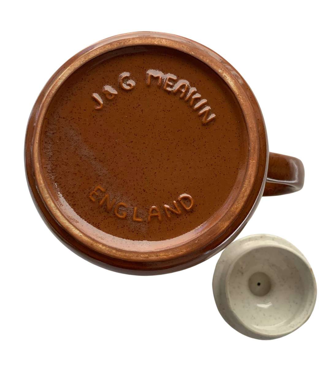 Vintage J & G Meakin Stoneware Coffee Pot  England  Retro 1960s1970s