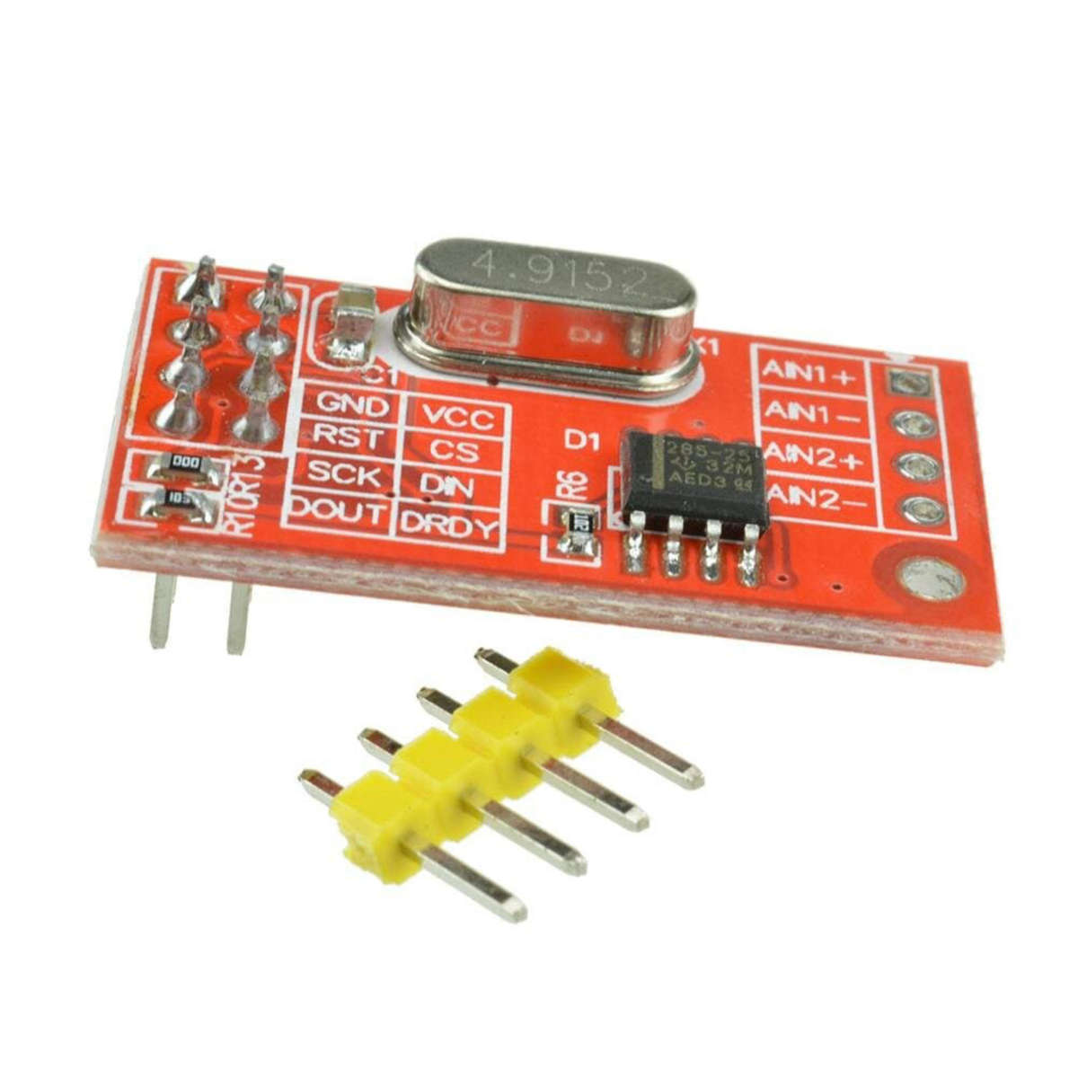 AD7705 Dual 16-bit ADC Data Acquisition Module