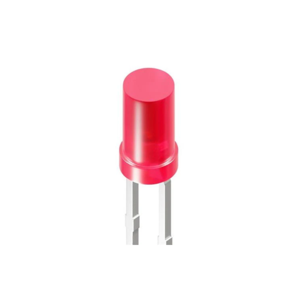 LED Diffused Cylindrical 3mm Hyper Red