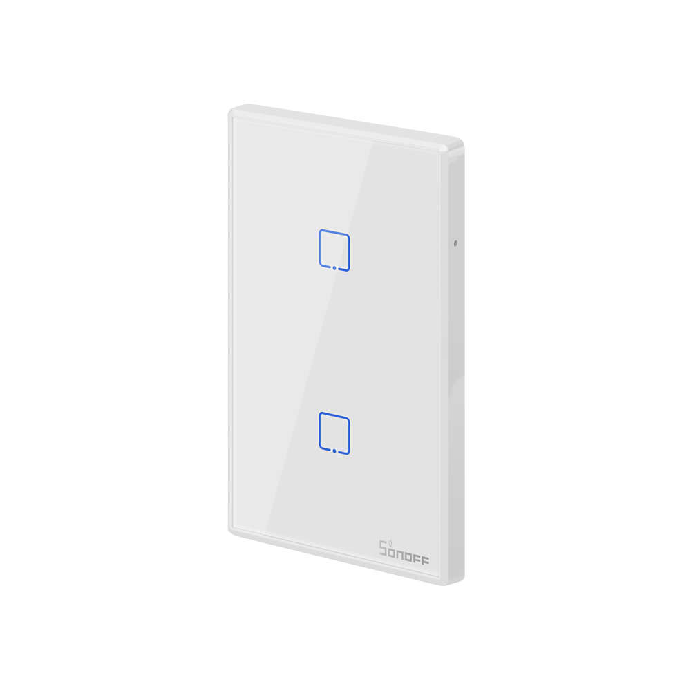 Sonoff TX T2 US 2 gang SA & AU Standard WIFI RF Smart Wall touch light switch (white)
