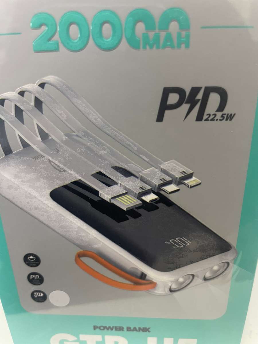 PB GTP-H5 BUILT-IN CABLE+TORCH 20000MAH
