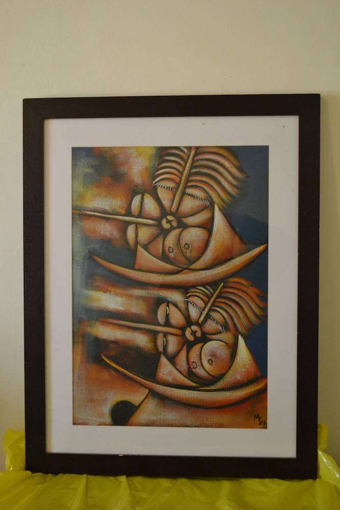 Lovers Mozambique oil on canvas
