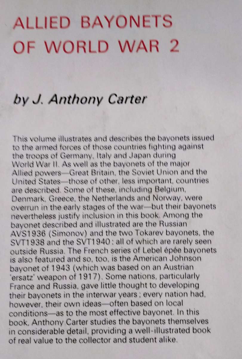 The Collector's Pictorial Book of Bayonets (Stephens - 1971)