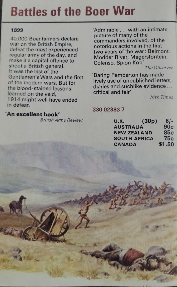 Battles of the Boer War (Pemberton - 1964)