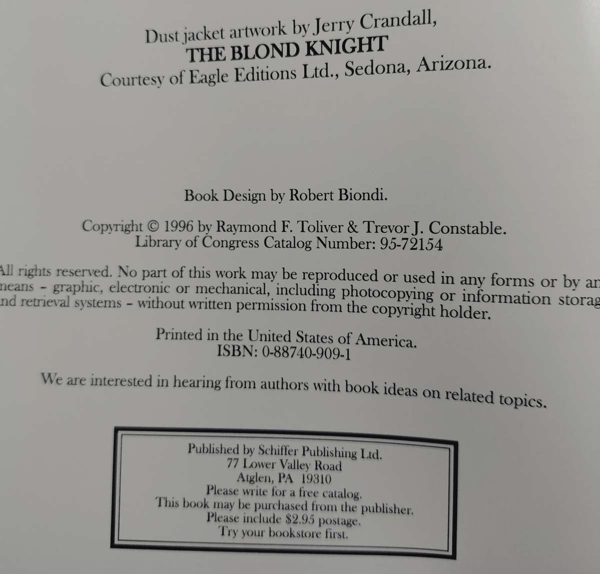 Fighter Aces of the Luftwaffe (Toliver & Constable - 1996)