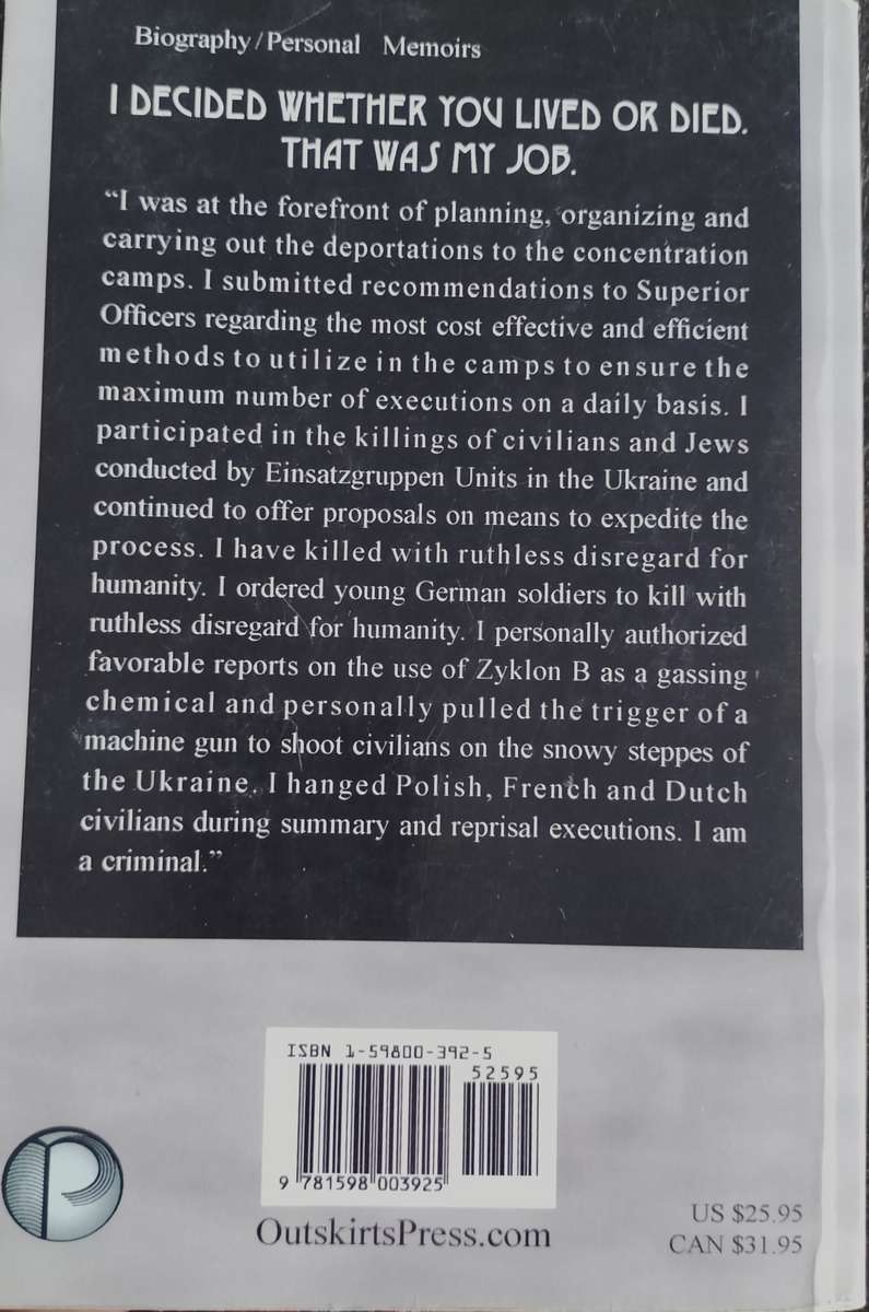 Directive 19 - The Memoirs of SS Sturmbannfuhrer Rolf Otto Schiller (2006)