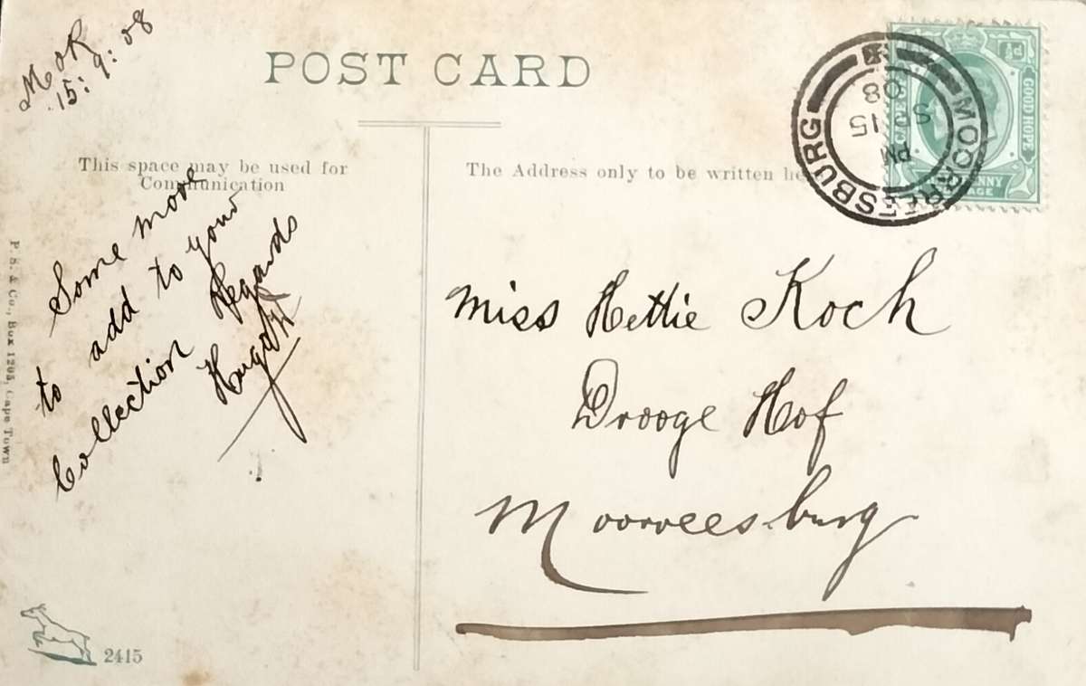 Vintage postcard - Beaufort West - Magistrate's residence (used)