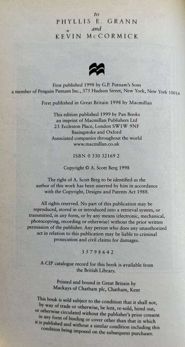 Lindbergh (Scott Berg - 1998)