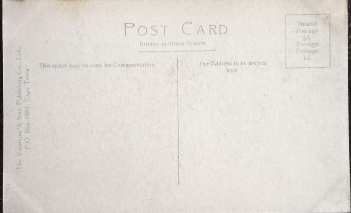 Antique Post card - Cape Town - Post Office and Adderley Street