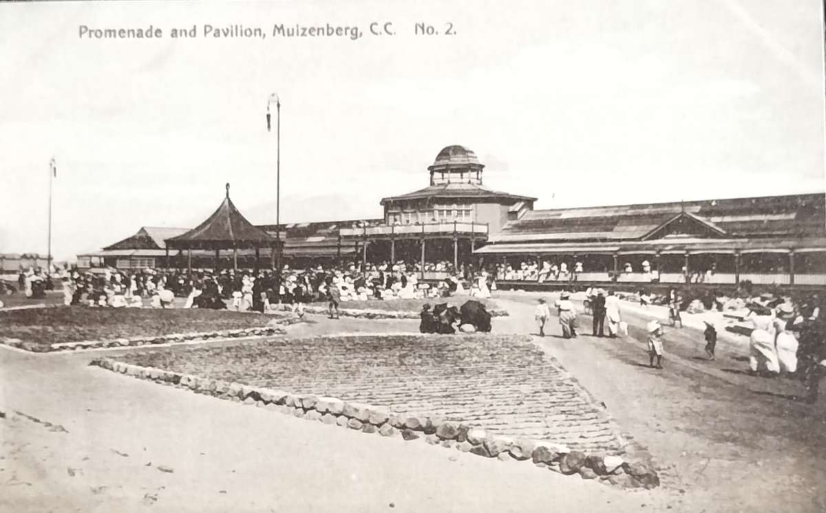 Antique Post Cards - South Africa - Muizenberg- promenade and pavillion
