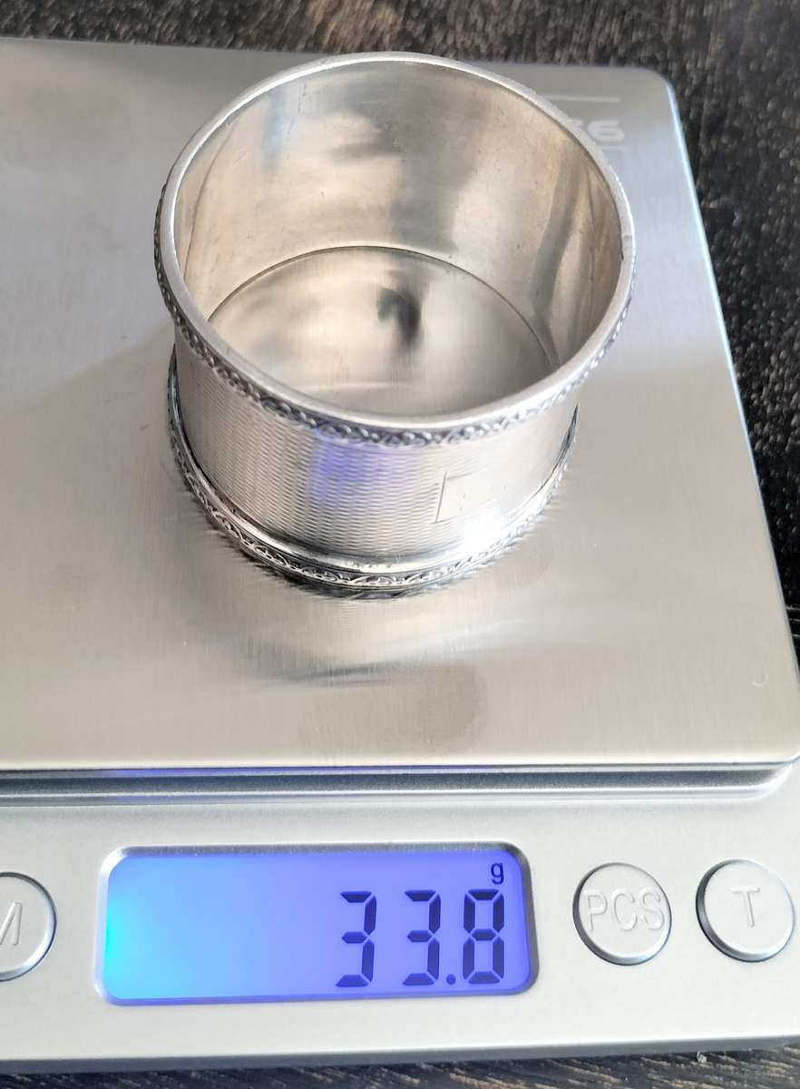 Antique Birmingham Silver serviette ring 33.8g (1)