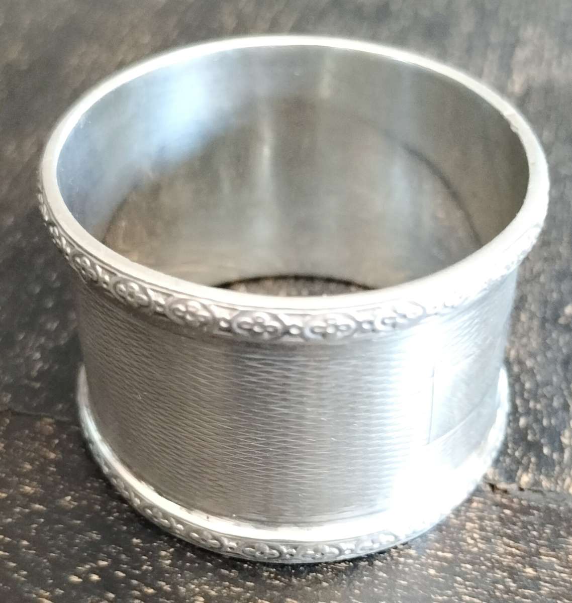 Antique Birmingham Silver serviette ring 33.8g (1)