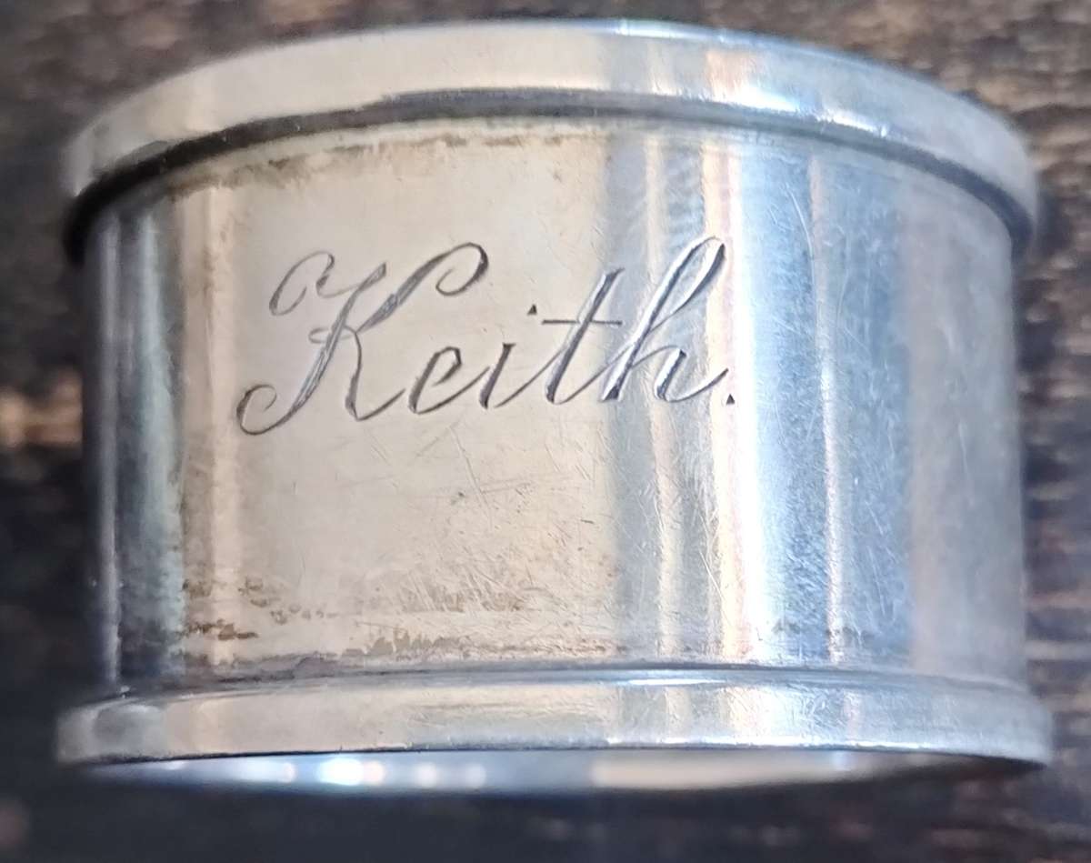 Antique Birmingham Silver serviette ring 18,6 g (5)