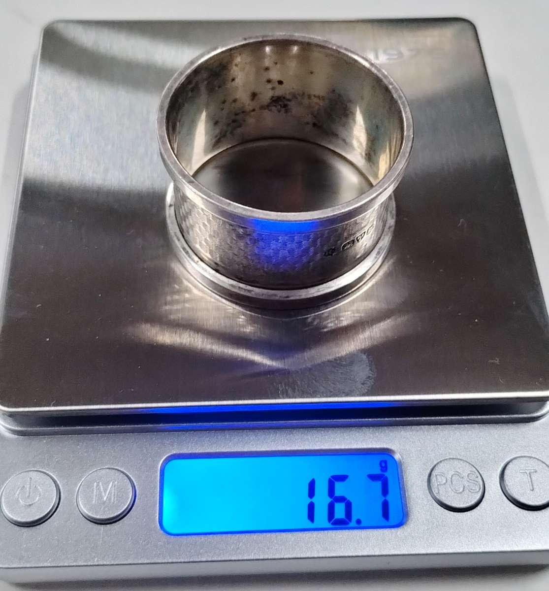 Antique Chester Silver serviette ring 16.7g (14)