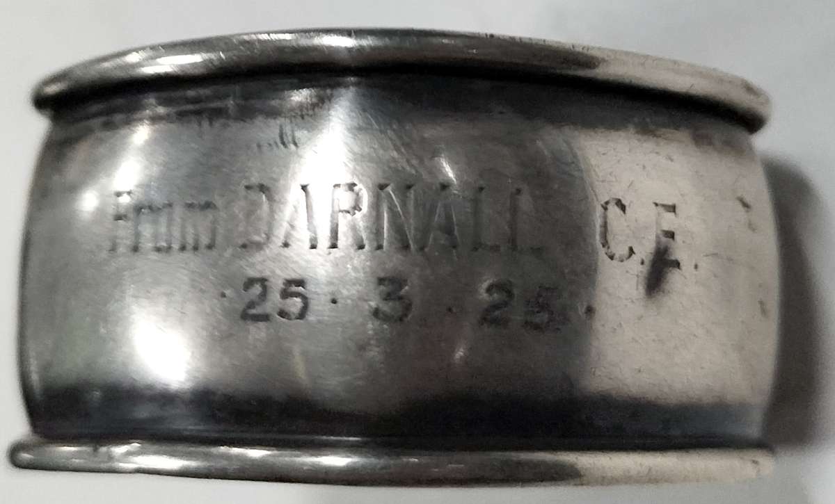 Antique Birmingham Silver serviette ring 14.5g (11)