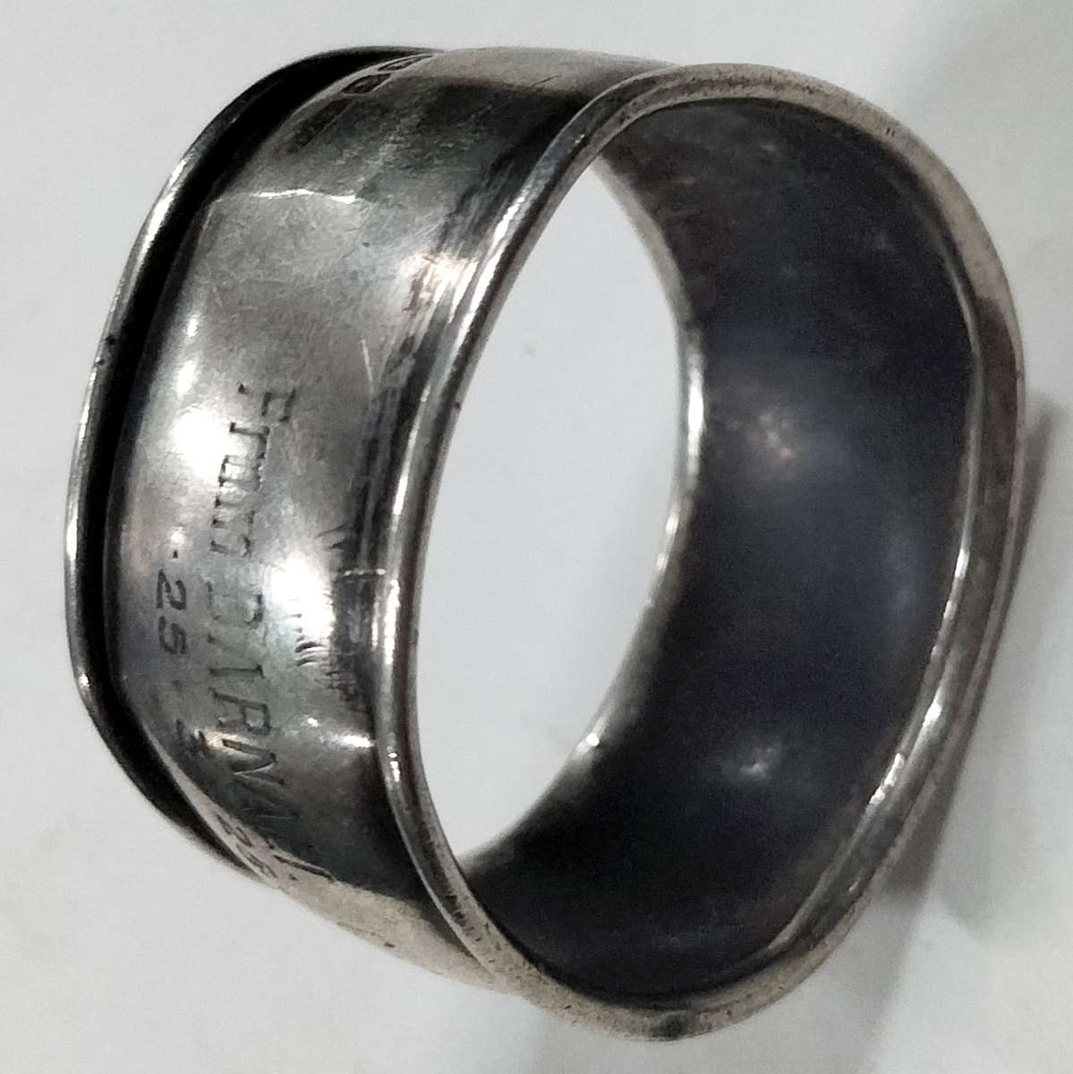 Antique Birmingham Silver serviette ring 14.5g (11)