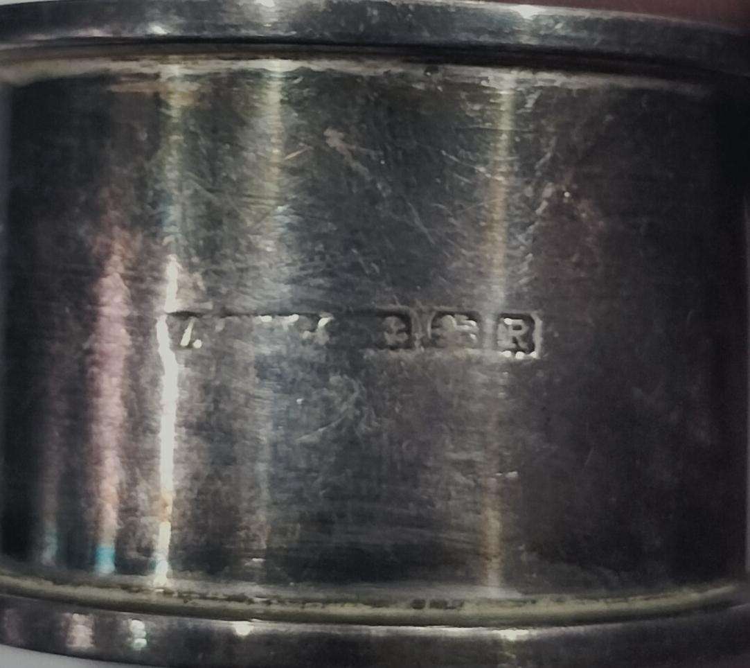 Birmingham silver napkin ring - 15.1g (27)