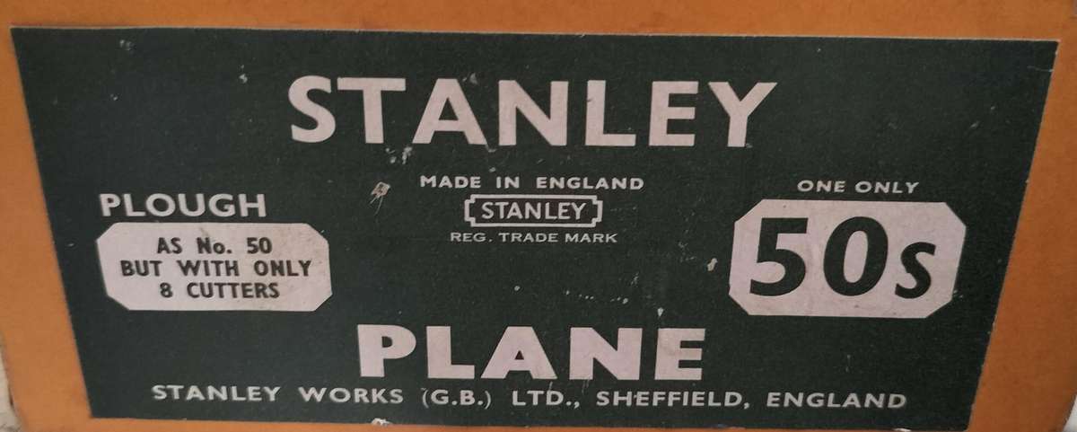 Vintage boxed Stanley No 50 wood plane